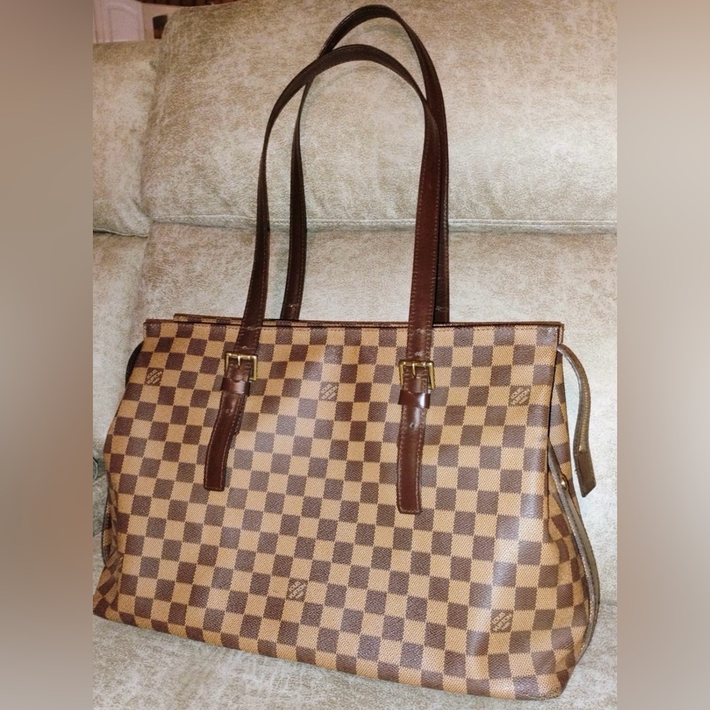 Louis Vuitton Damier Ebene Chelsea Tote Bag TH0023 Authenticated 🤎 - Picture 12 of 12
